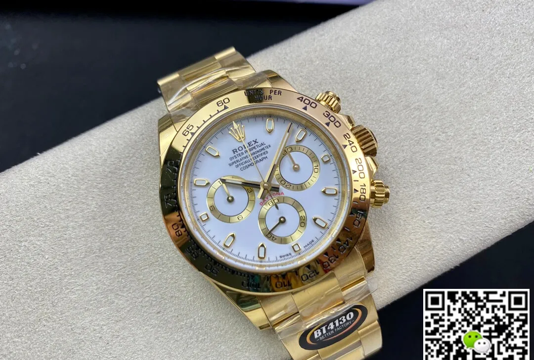 Rolex Daytona M116508-0001 BT Factory 1:1 Best Edition Replica Watch Gold Sstrap