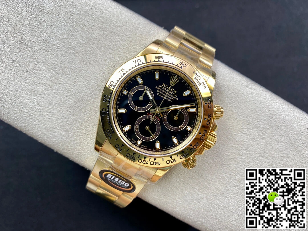 Rolex Daytona M116508-0004 BT Factory 1:1 Best Edition Replica Watch Black Dial