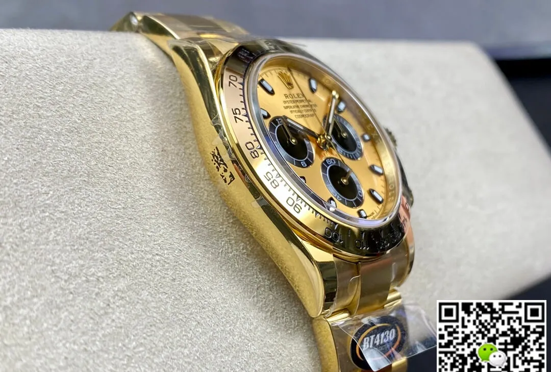 Rolex Daytona M116508-0014 BT Factory 1:1 Best Edition Replica Watch Golden Dial