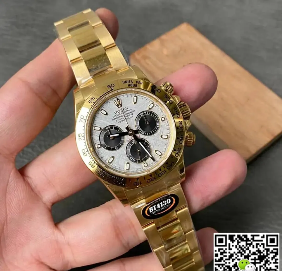 Rolex Daytona M116508-0015 BT Factory 1:1 Best Edition Replica Watch White Dial
