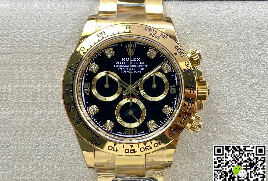 Rolex Daytona M116508-0016 BT Factory 1:1 Best Edition Replica Watch Golden Strap