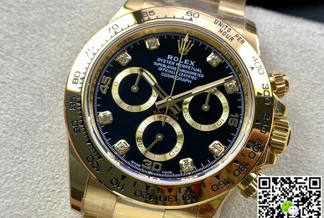 Rolex Daytona M116508-0016 BT Factory 1:1 Best Edition Replica Watch Golden Strap