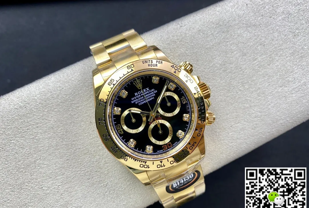 Rolex Daytona M116508-0016 BT Factory 1:1 Best Edition Replica Watch Golden Strap