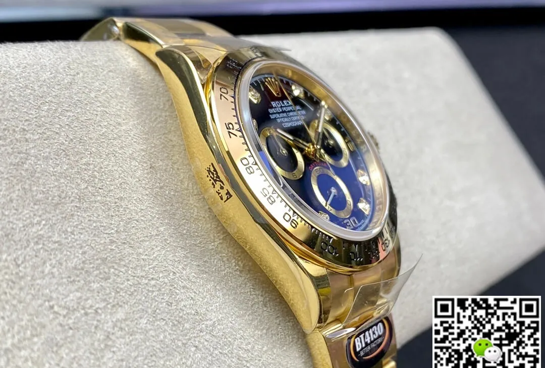 Rolex Daytona M116508-0016 BT Factory 1:1 Best Edition Replica Watch Golden Strap