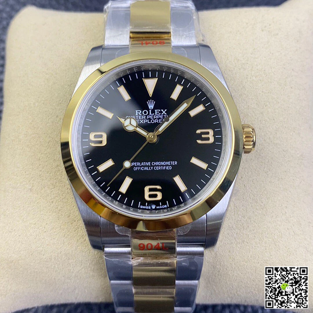 Rolex Explorer M124273-0001 EW Factory 1:1 Best Edition Replica Watch Black Dial