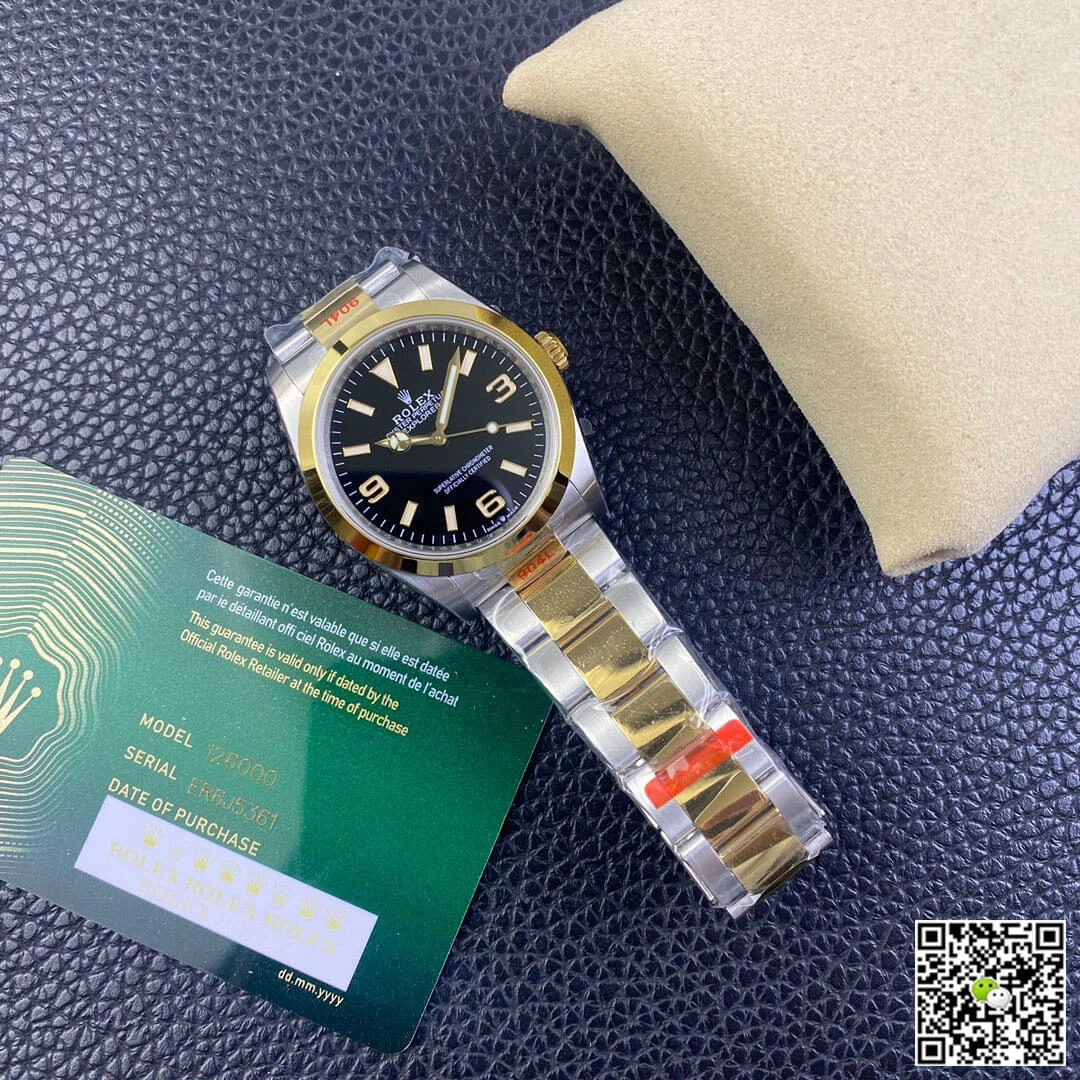 Rolex Explorer M124273-0001 EW Factory 1:1 Best Edition Replica Watch Black Dial