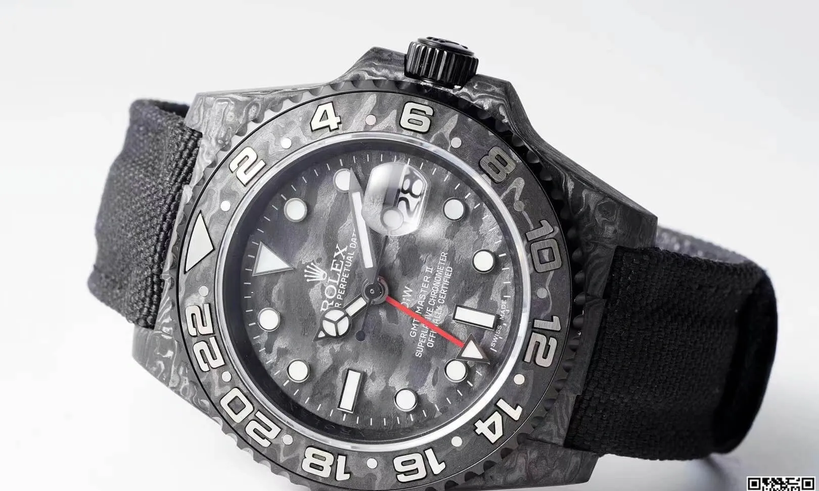 Rolex GMT-MASTER II Diw 1:1 Best Edition Replica Watch Black Strap