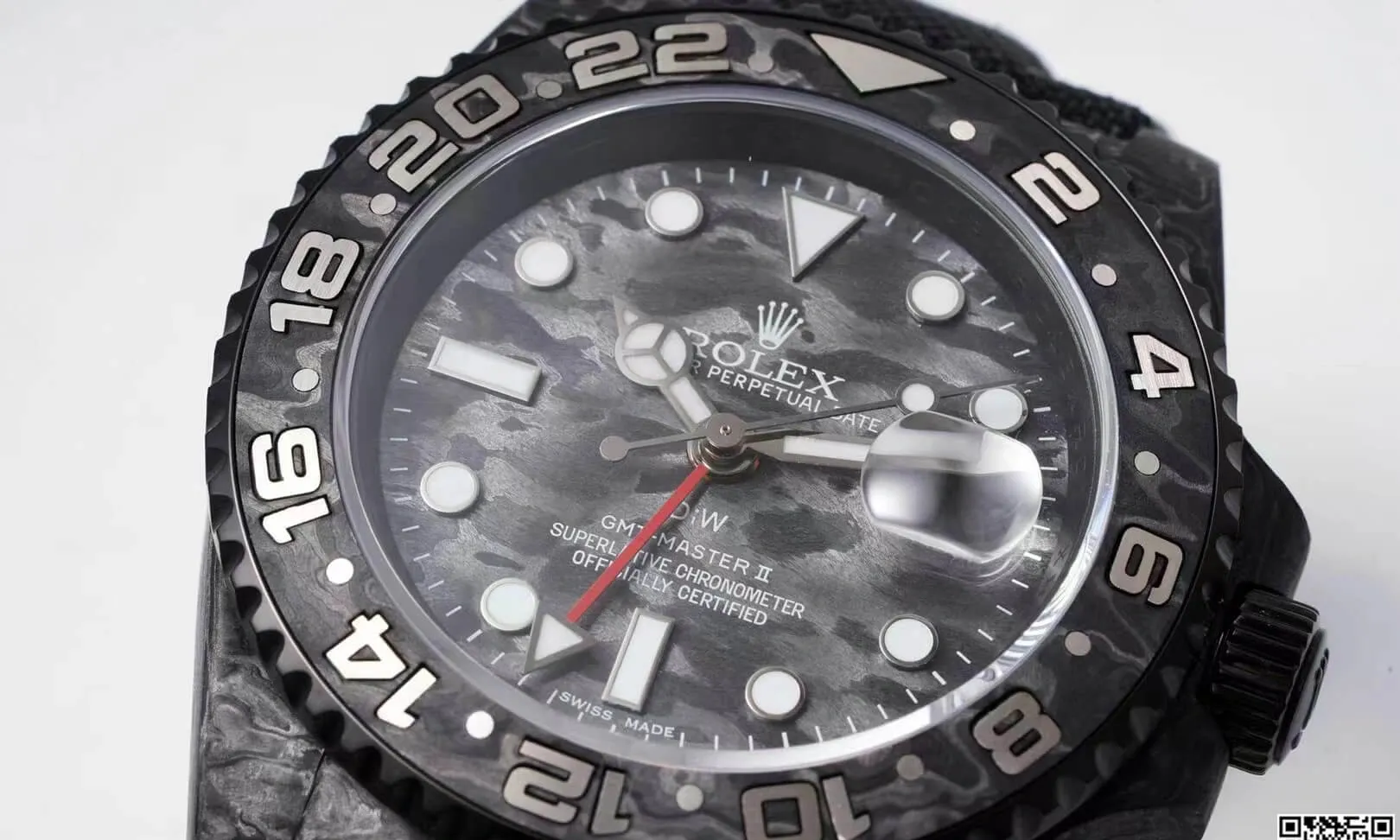Rolex GMT-MASTER II Diw 1:1 Best Edition Replica Watch Black Strap