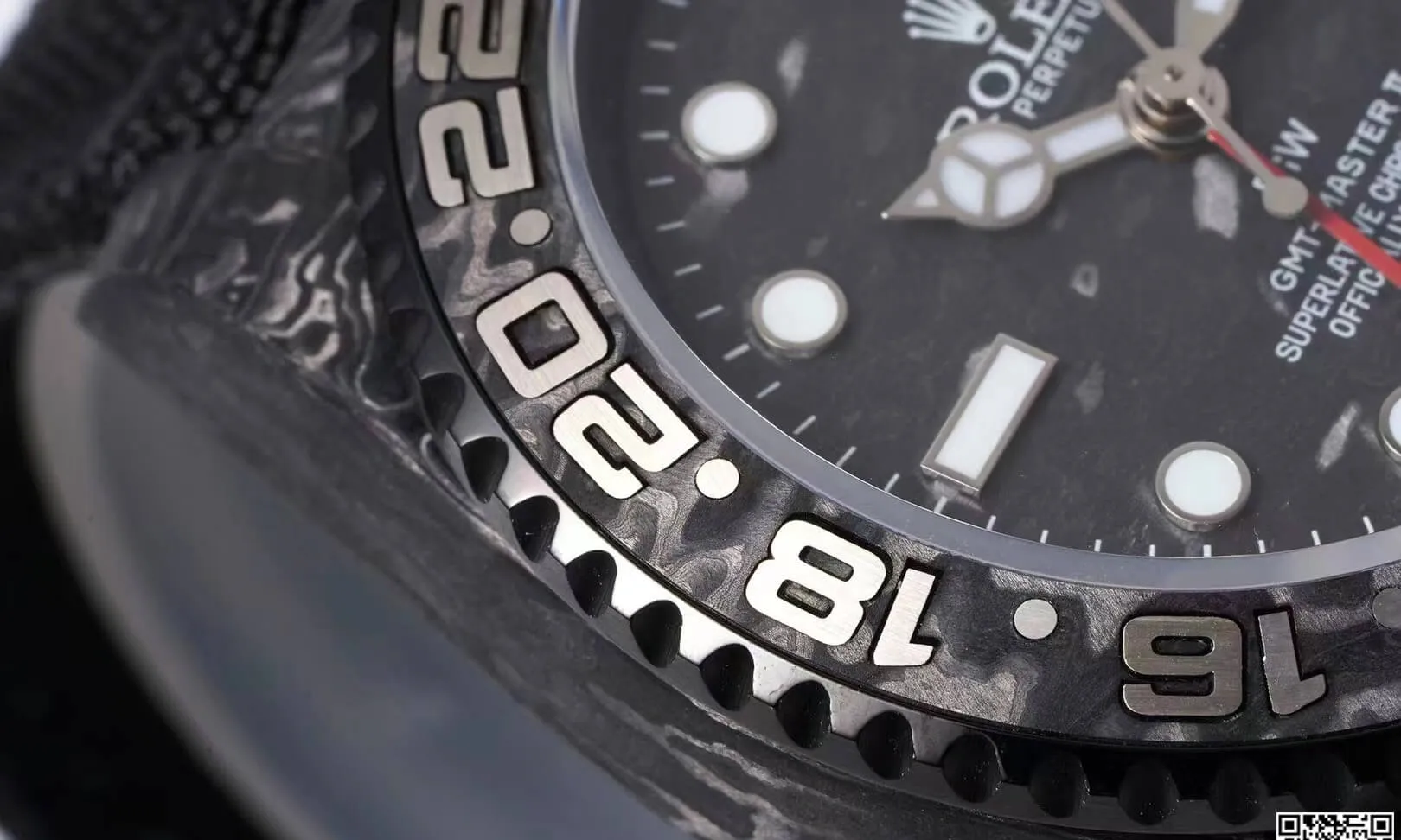 Rolex GMT-MASTER II Diw 1:1 Best Edition Replica Watch Black Strap