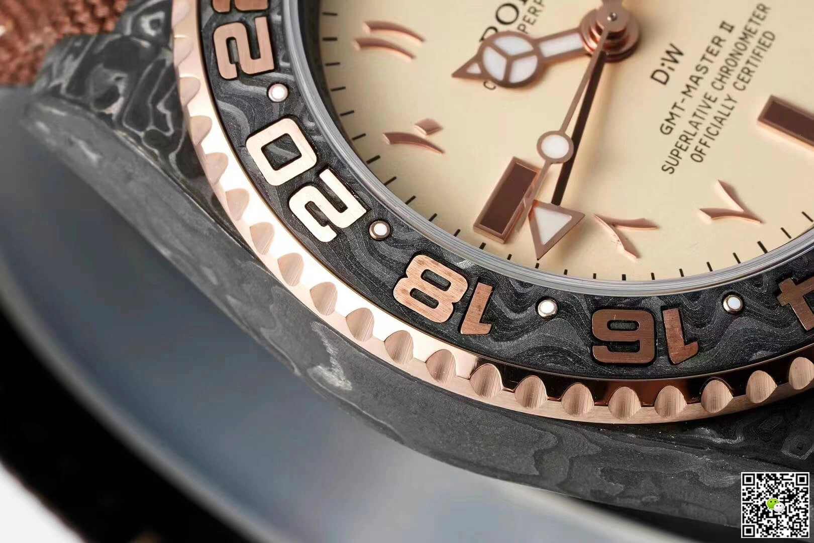 Rolex GMT-MASTER II Diw 1:1 Best Edition Replica Watch Brown Strap