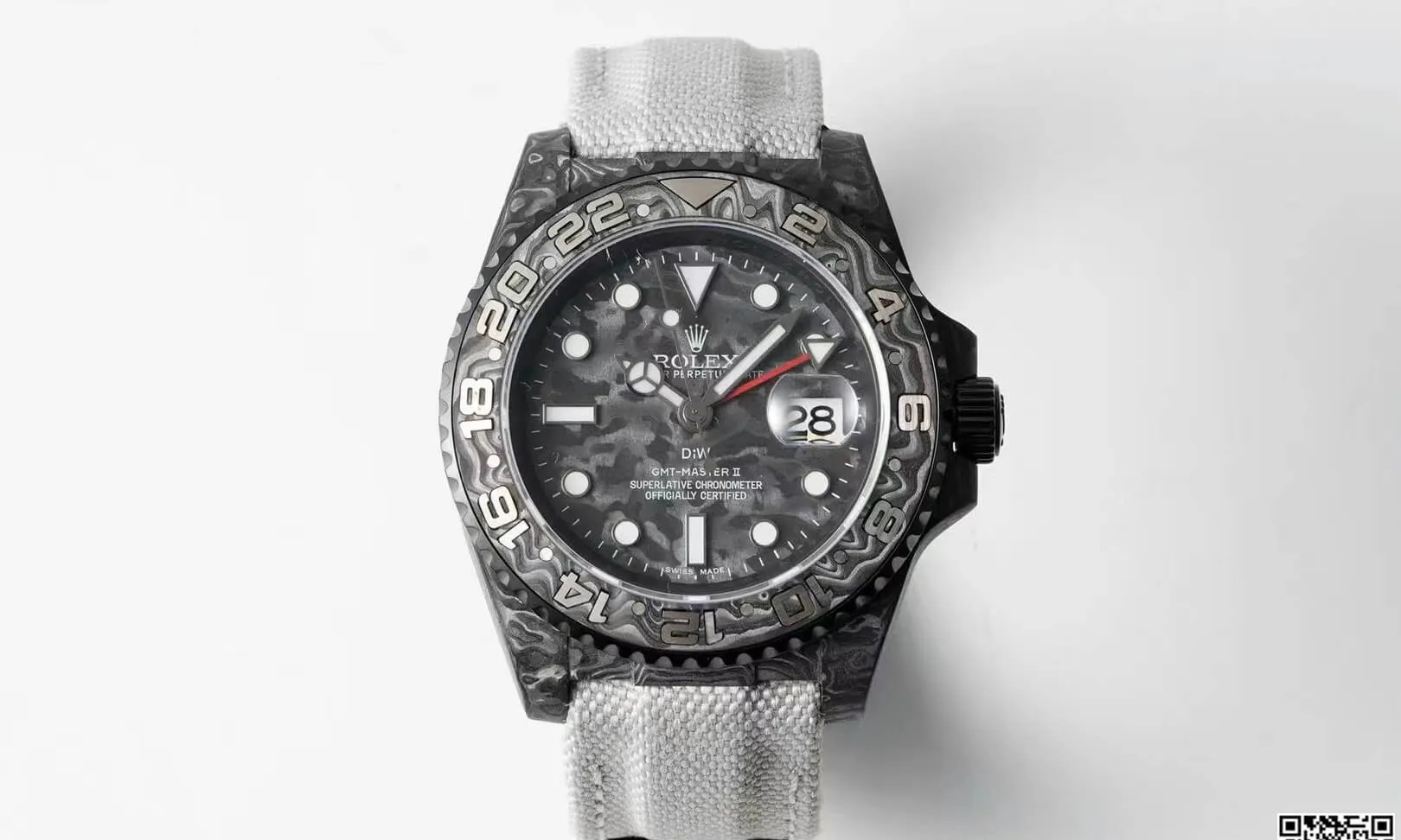 Rolex GMT-MASTER II Diw 1:1 Best Edition Replica Watch Carbon Fiber Fabric