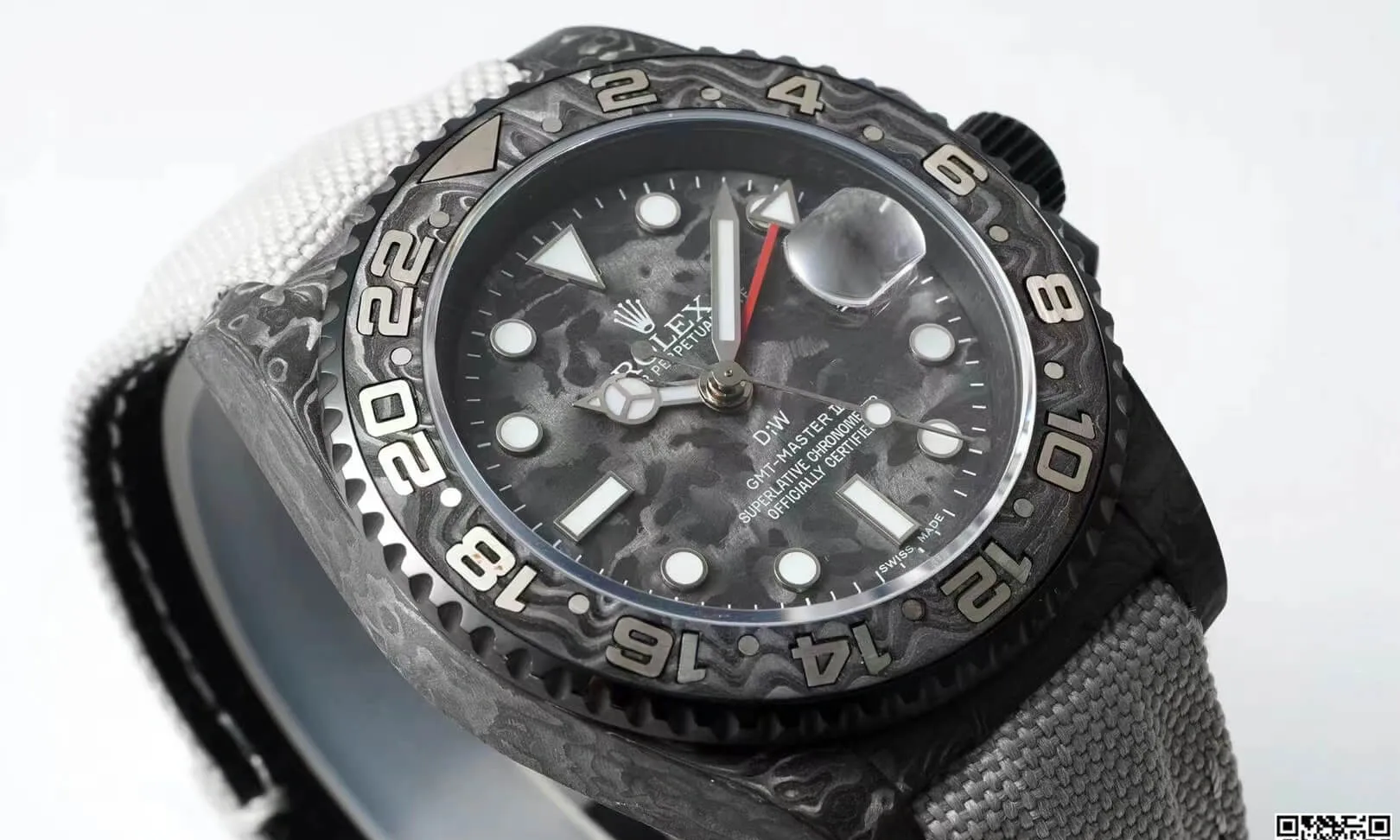 Rolex GMT-MASTER II Diw 1:1 Best Edition Replica Watch Carbon Fiber Fabric