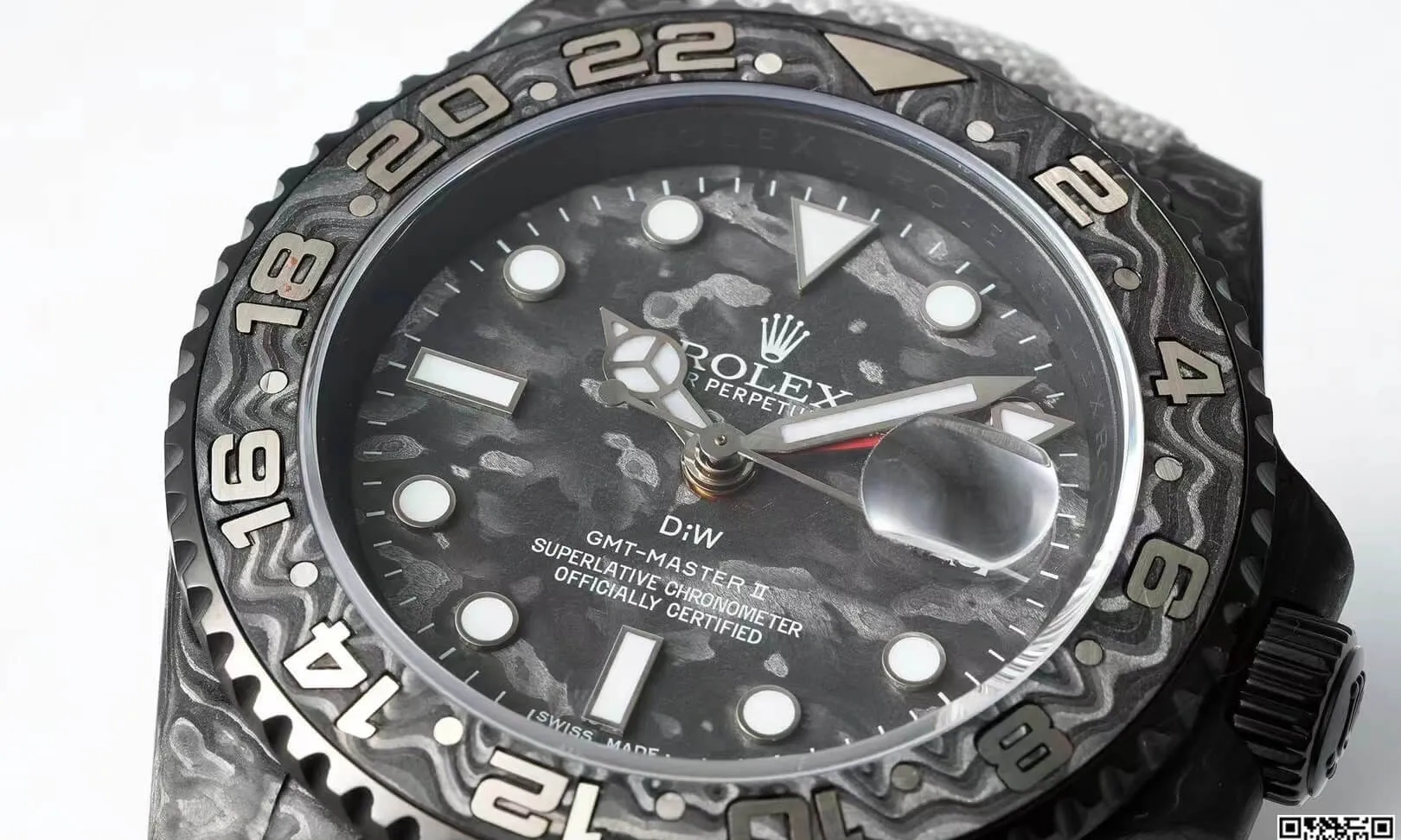 Rolex GMT-MASTER II Diw 1:1 Best Edition Replica Watch Carbon Fiber Fabric