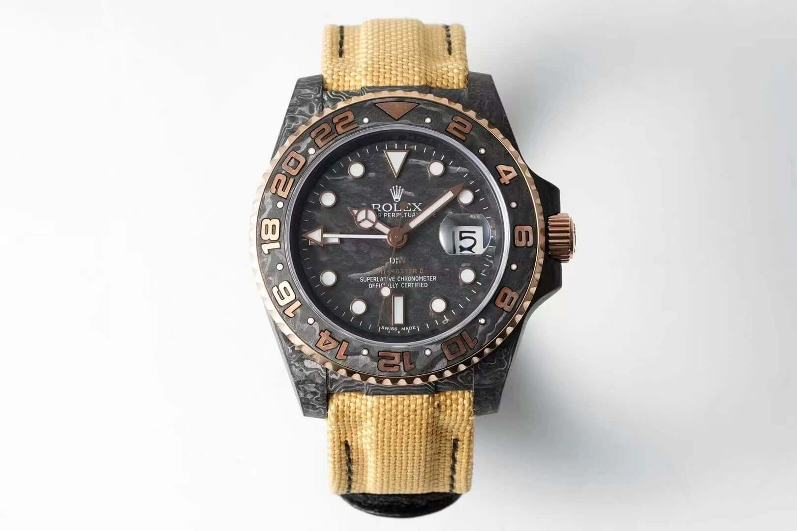 Rolex GMT-MASTER II Diw 1:1 Best Edition Replica Watch Yellow Strap