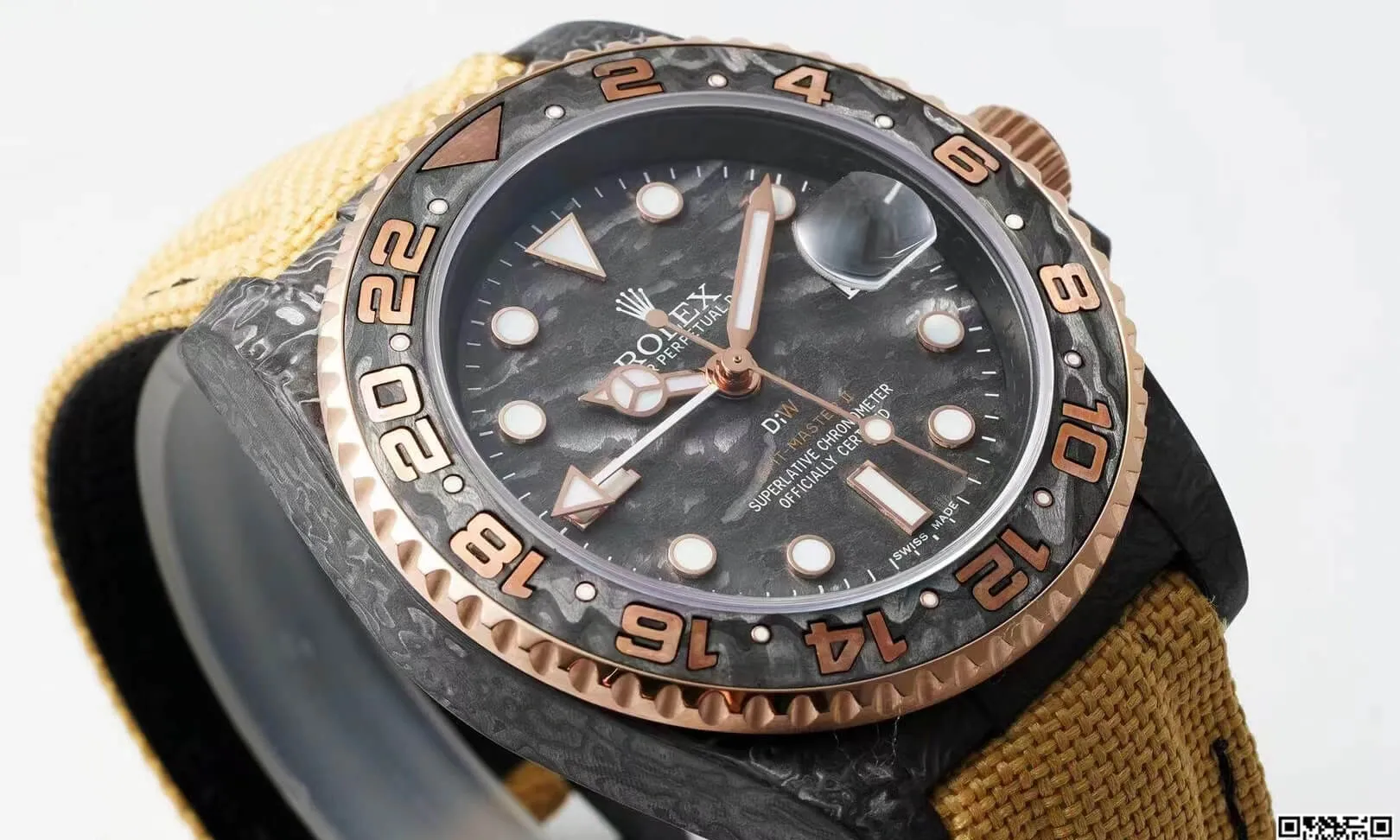 Rolex GMT-MASTER II Diw 1:1 Best Edition Replica Watch Yellow Strap
