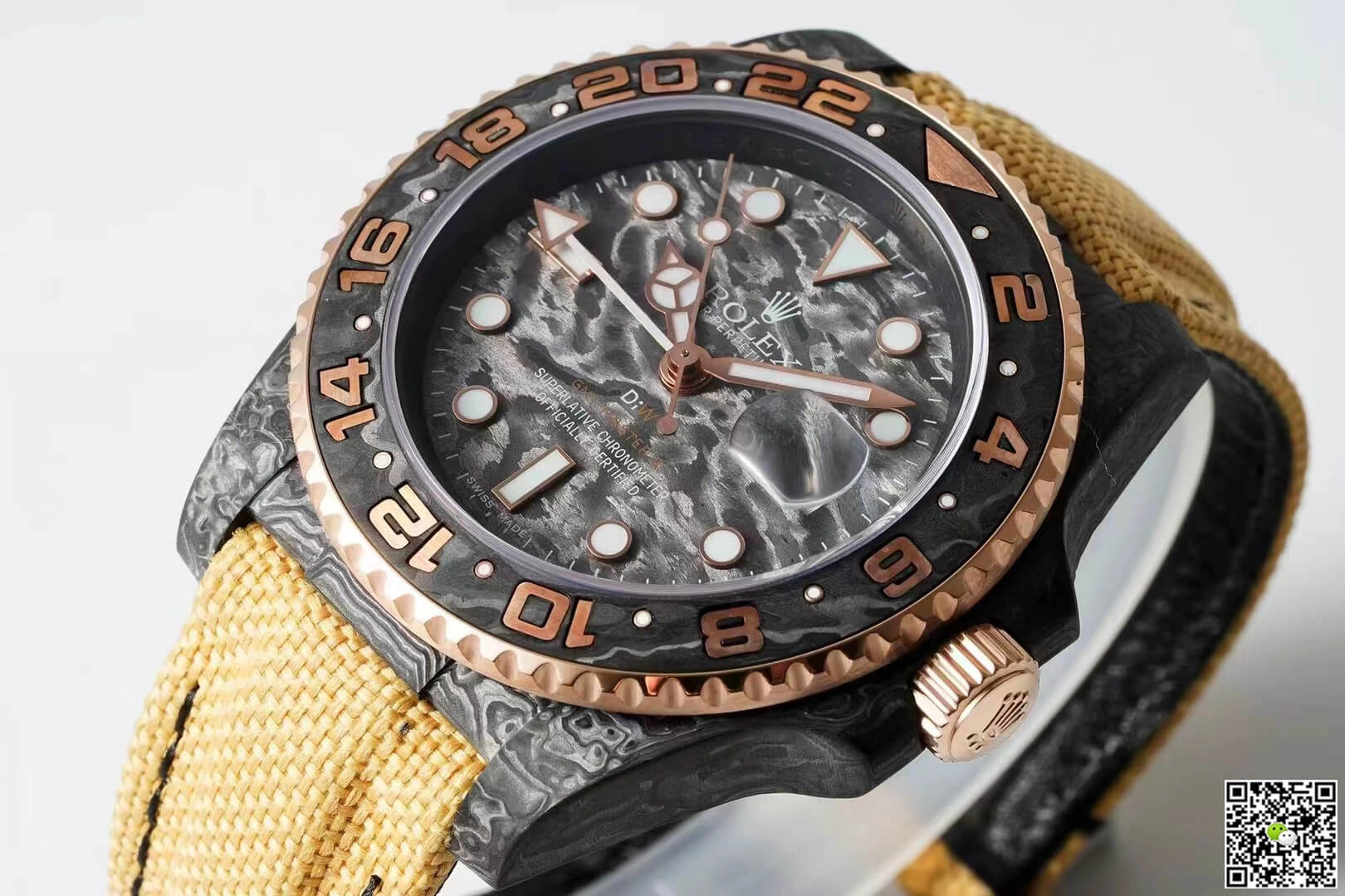 Rolex GMT-MASTER II Diw 1:1 Best Edition Replica Watch Yellow Strap