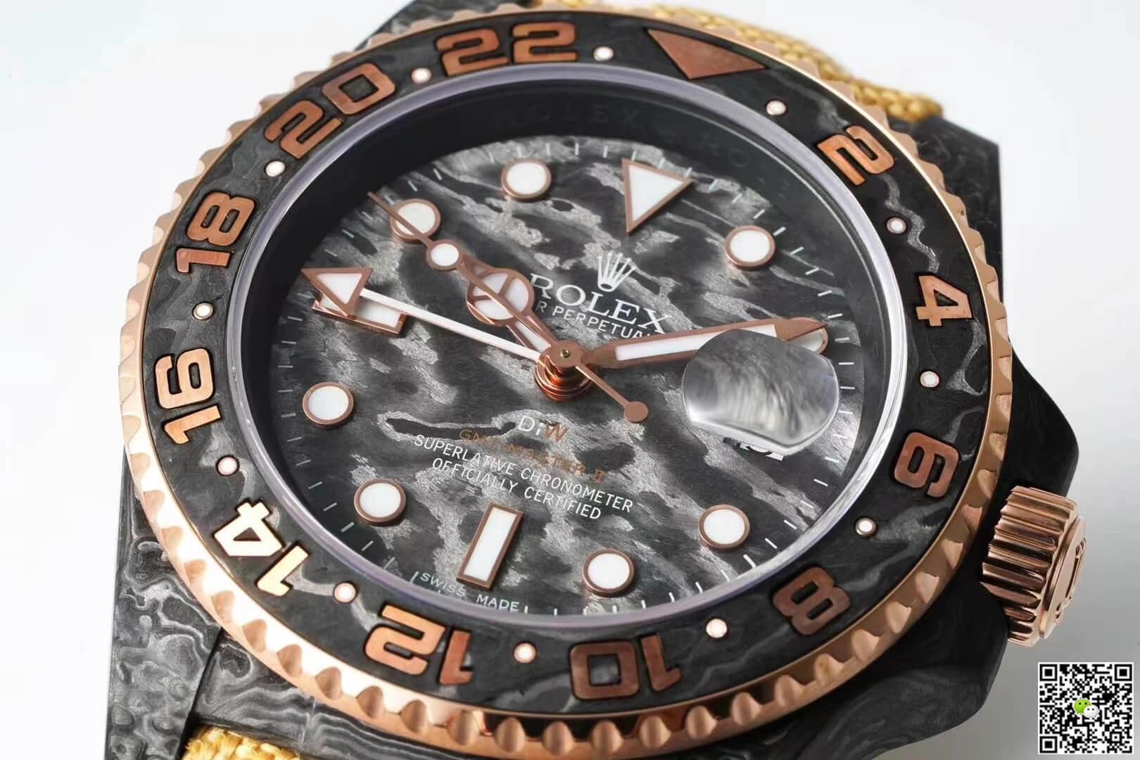 Rolex GMT-MASTER II Diw 1:1 Best Edition Replica Watch Yellow Strap