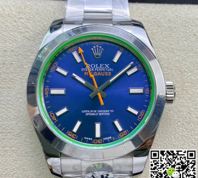 Rolex Milgauss 116400GV AR Factory 1:1 Best Edition Replica Watch Swiss ETA2824