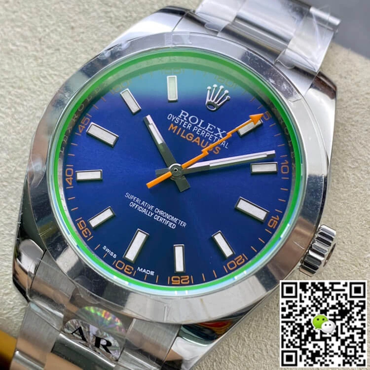 Rolex Milgauss 116400GV AR Factory 1:1 Best Edition Replica Watch Swiss ETA2824