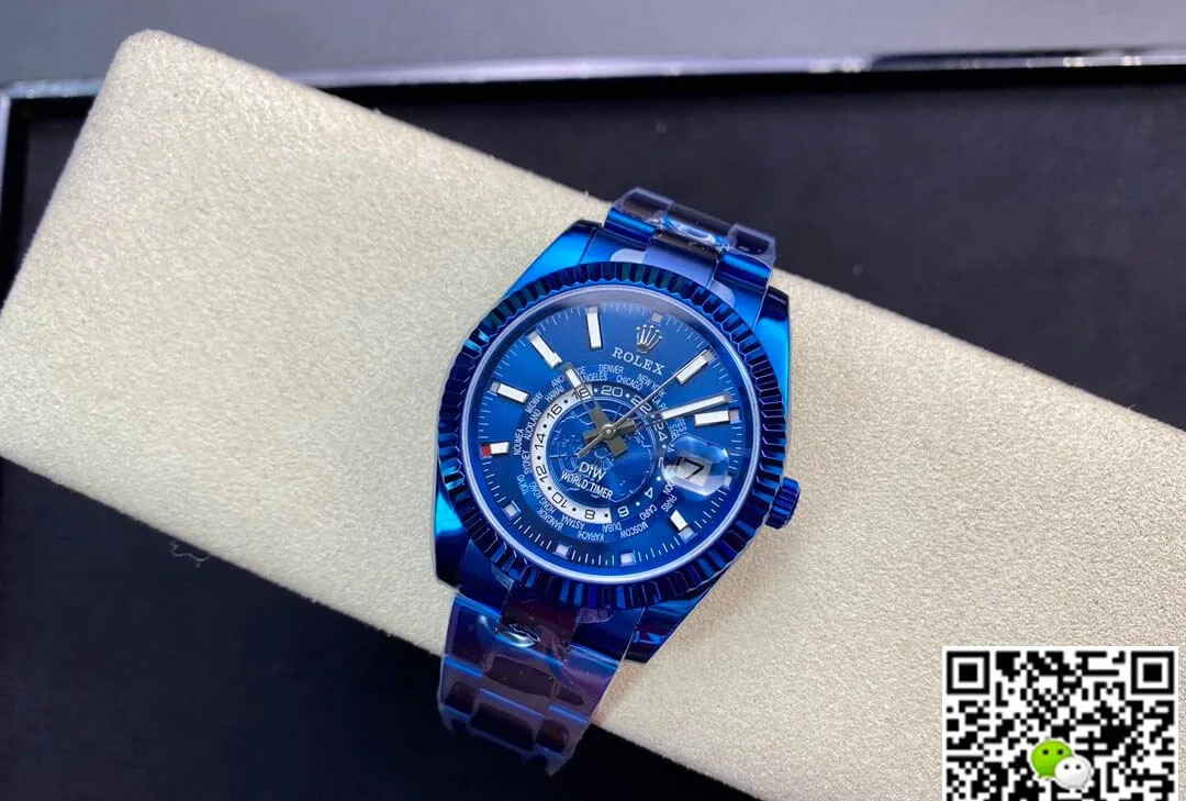 Rolex Sky Dweller 40MM WWF Factory 1:1 Best Edition Replica Watch Blue Dial