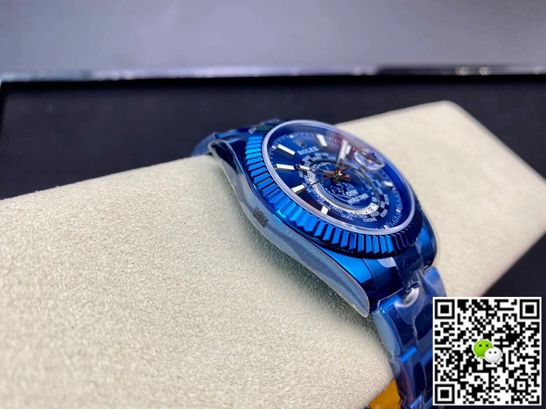 Rolex Sky Dweller 40MM WWF Factory 1:1 Best Edition Replica Watch Blue Dial