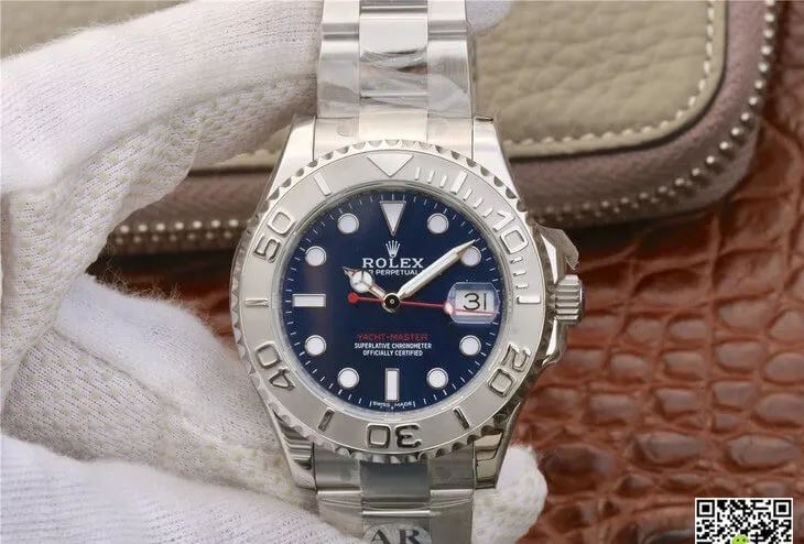 Rolex Yacht Master 268622 AR Factory 1:1 Best Edition Replica Watch Silver Strap