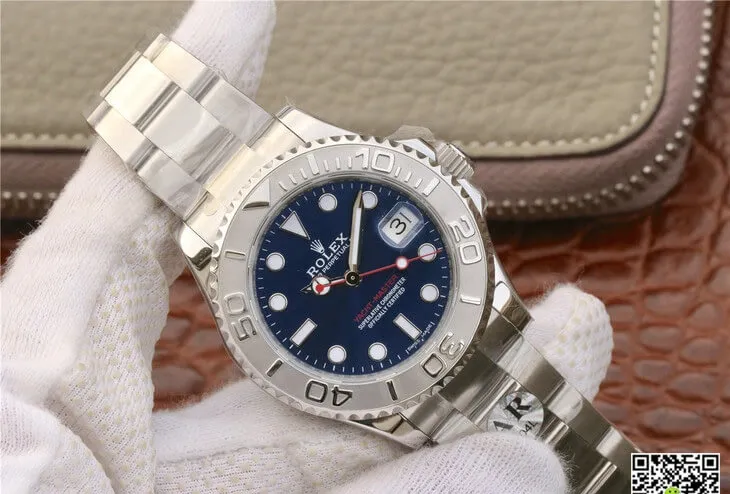 Rolex Yacht Master 268622 AR Factory 1:1 Best Edition Replica Watch Silver Strap