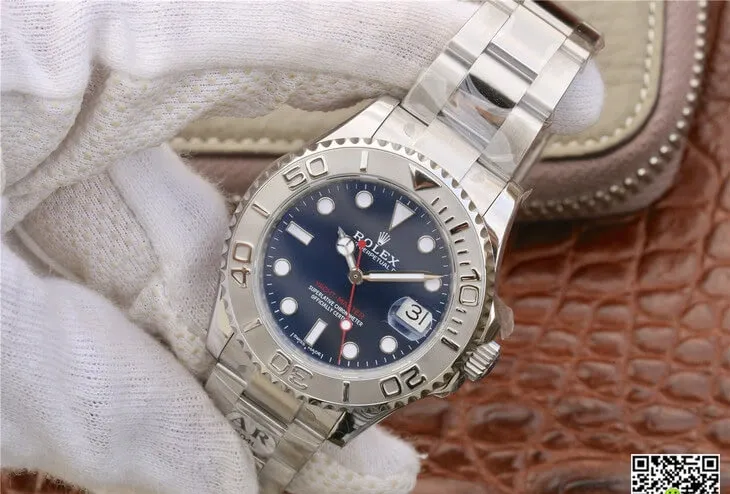 Rolex Yacht Master 268622 AR Factory 1:1 Best Edition Replica Watch Silver Strap