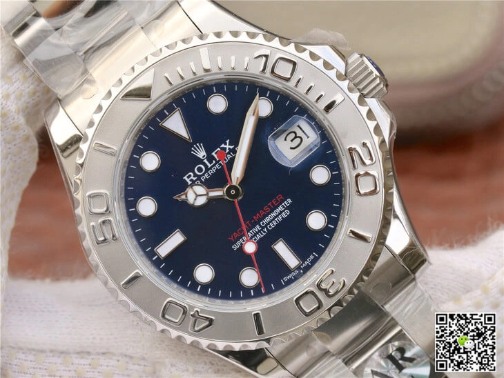 Rolex Yacht Master 268622 AR Factory 1:1 Best Edition Replica Watch Silver Strap