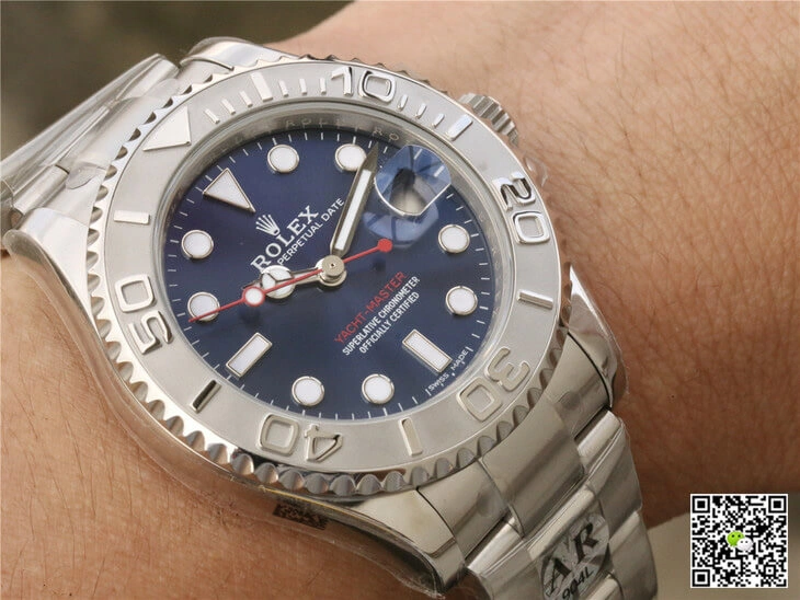 Rolex Yacht Master 268622 AR Factory 1:1 Best Edition Replica Watch Silver Strap