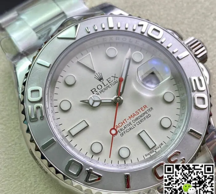 Rolex Yacht Master 40MM AR Factory 1:1 Best Edition Replica Watch White Dial