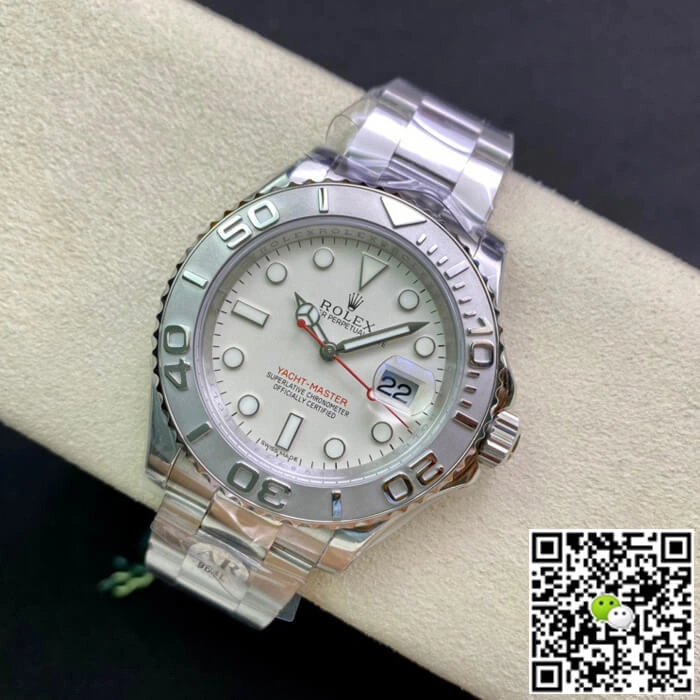 Rolex Yacht Master 40MM AR Factory 1:1 Best Edition Replica Watch White Dial