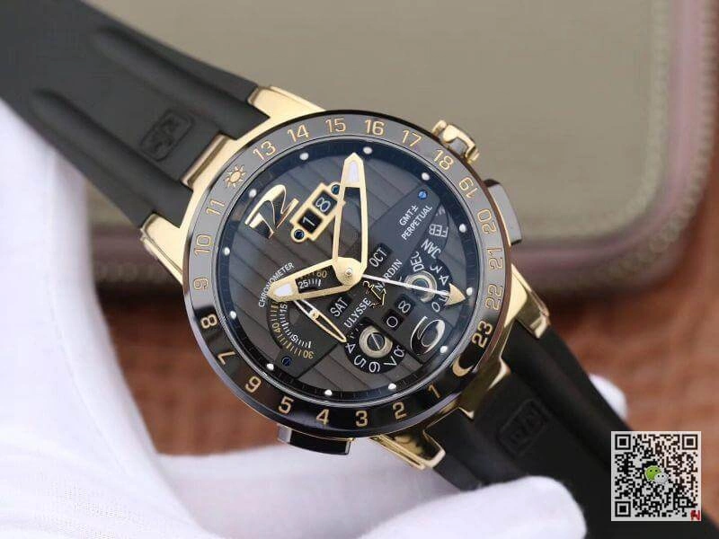 Ulysse Nardin El Toro 322-00-3 18K Rosegold Case All Working GMT Calendar 1:1 Best Edition Replica Watch Swiss UN-32