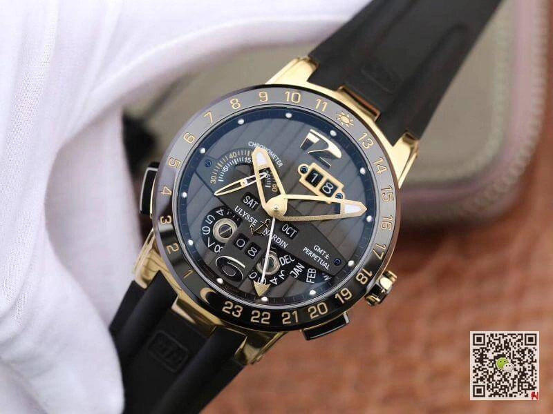 Ulysse Nardin El Toro 322-00-3 18K Rosegold Case All Working GMT Calendar 1:1 Best Edition Replica Watch Swiss UN-32