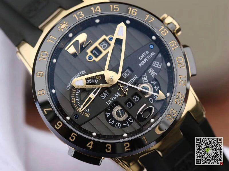 Ulysse Nardin El Toro 322-00-3 18K Rosegold Case All Working GMT Calendar 1:1 Best Edition Replica Watch Swiss UN-32