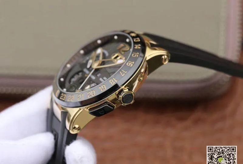 Ulysse Nardin El Toro 322-00-3 18K Rosegold Case All Working GMT Calendar 1:1 Best Edition Replica Watch Swiss UN-32