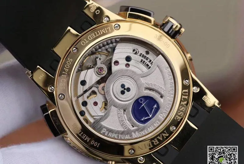 Ulysse Nardin El Toro 322-00-3 18K Rosegold Case All Working GMT Calendar 1:1 Best Edition Replica Watch Swiss UN-32