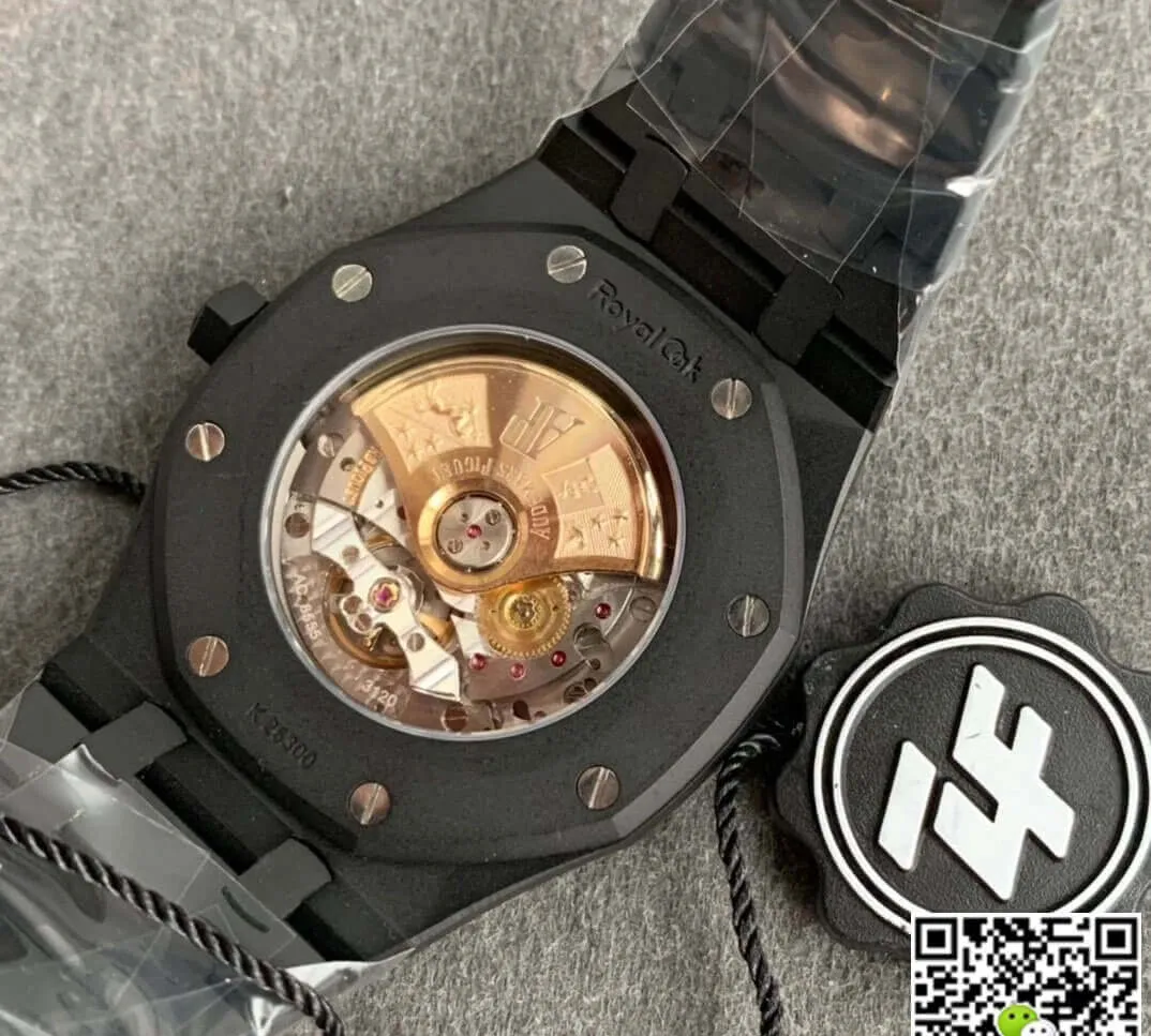 Audemars Piguet Royal Oak 15400 DLC Version ZF Factory 1:1 Best Edition Replica Watch Black Bezel