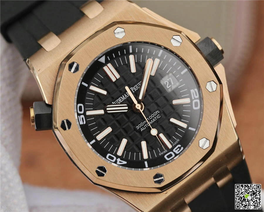 Audemars Piguet Royal Oak Offshore 15710 JF Factory 1:1 Best Edition Replica Watch V8 Black Strap