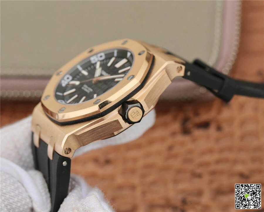Audemars Piguet Royal Oak Offshore 15710 JF Factory 1:1 Best Edition Replica Watch V8 Black Strap