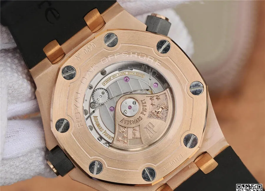 Audemars Piguet Royal Oak Offshore 15710 JF Factory 1:1 Best Edition Replica Watch V8 Black Strap