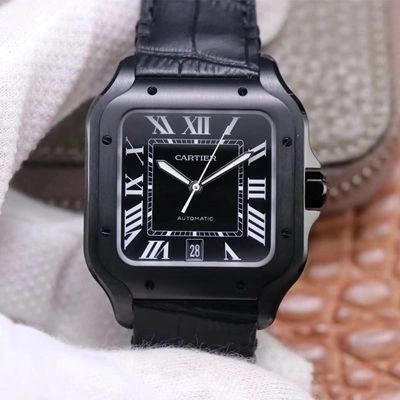 Cartier Santos WSSA0039 V6 Factory 1:1 Best Edition Replica Watch Carbon Plating Swiss ETA1847 MC