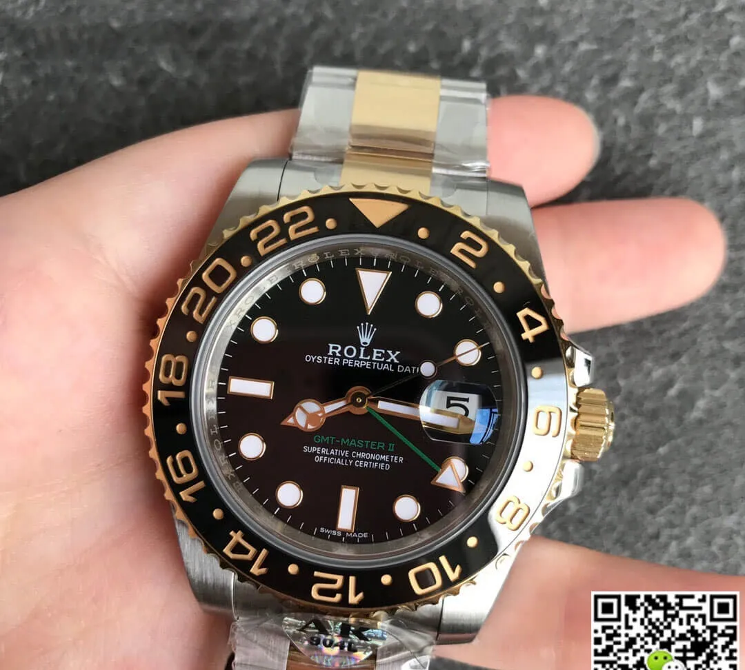 Rolex GMT Master II 116713-LN-78203 AR Factory 1:1 Best Edition Replica Watch Black Bezel
