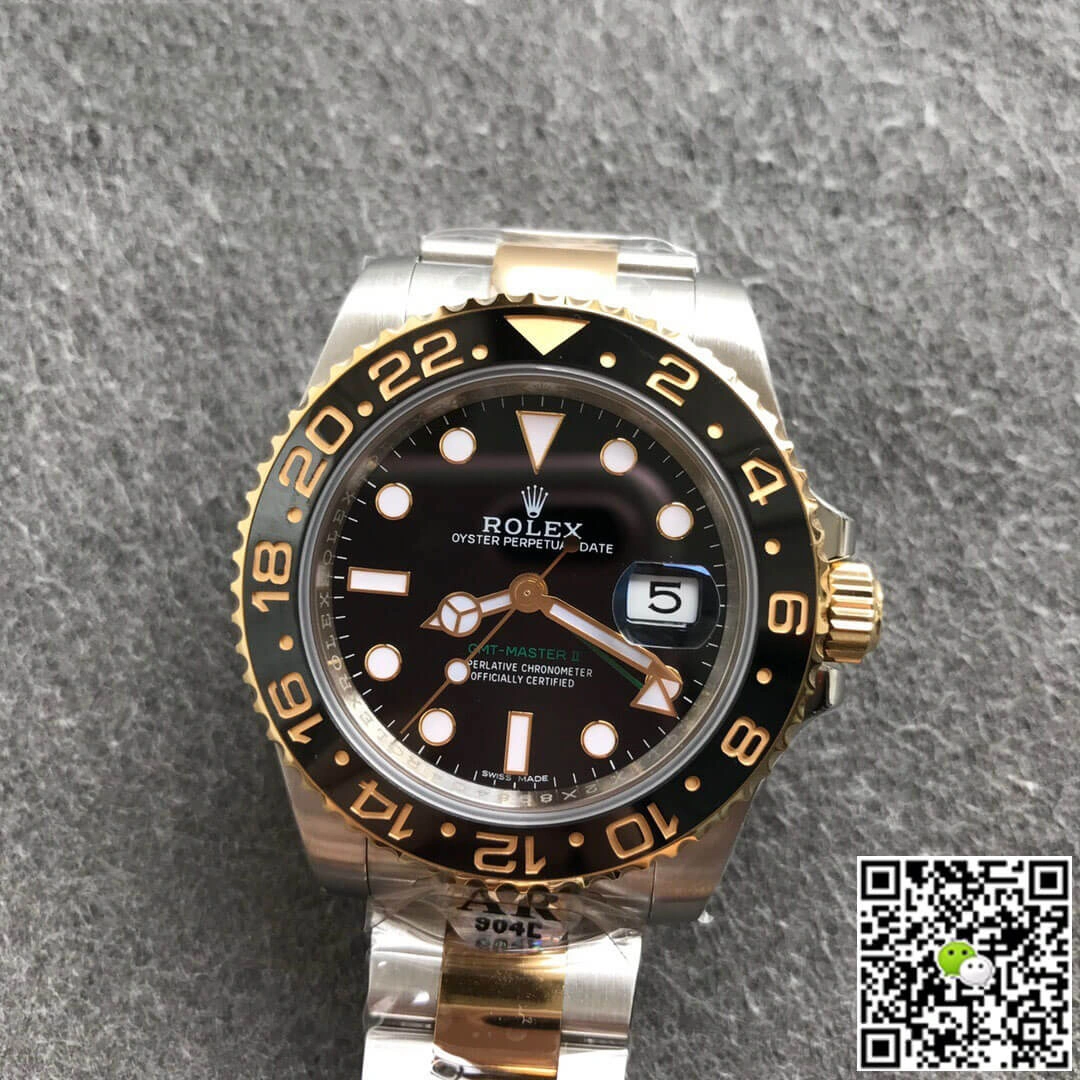 Rolex GMT Master II 116713-LN-78203 AR Factory 1:1 Best Edition Replica Watch Black Bezel