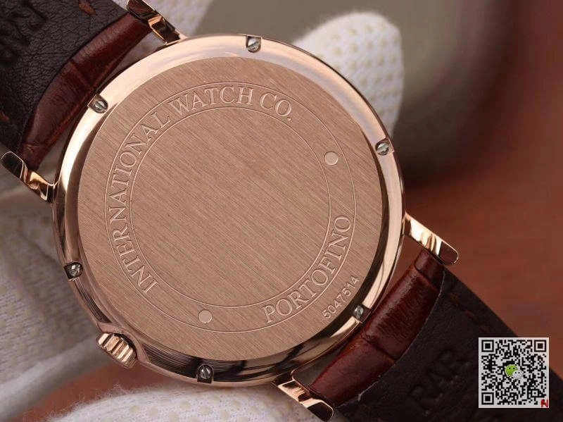 IWC Portofino IW356504 TW Facroty 1:1 Best Edition Replica Watch Swiss ETA30110 18K Rose Gold Black dial
