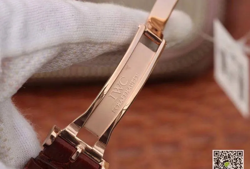 IWC Portofino IW356504 TW Facroty 1:1 Best Edition Replica Watch Swiss ETA30110 18K Rose Gold Black dial