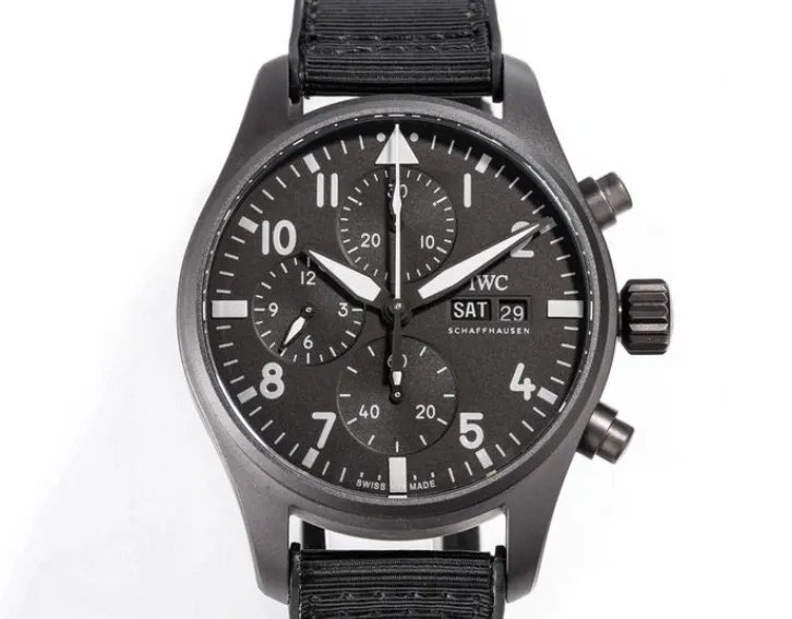TW Factory IWC Pilot IW388106 Black strap 1:1 Best Edition Replica Watch