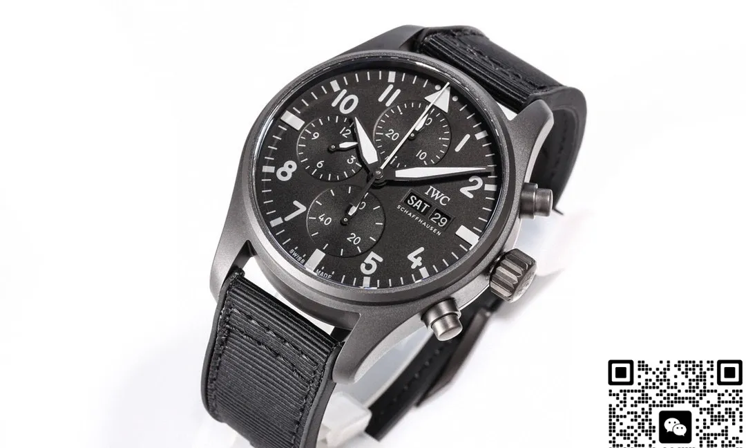 TW Factory IWC Pilot IW388106 Black strap 1:1 Best Edition Replica Watch