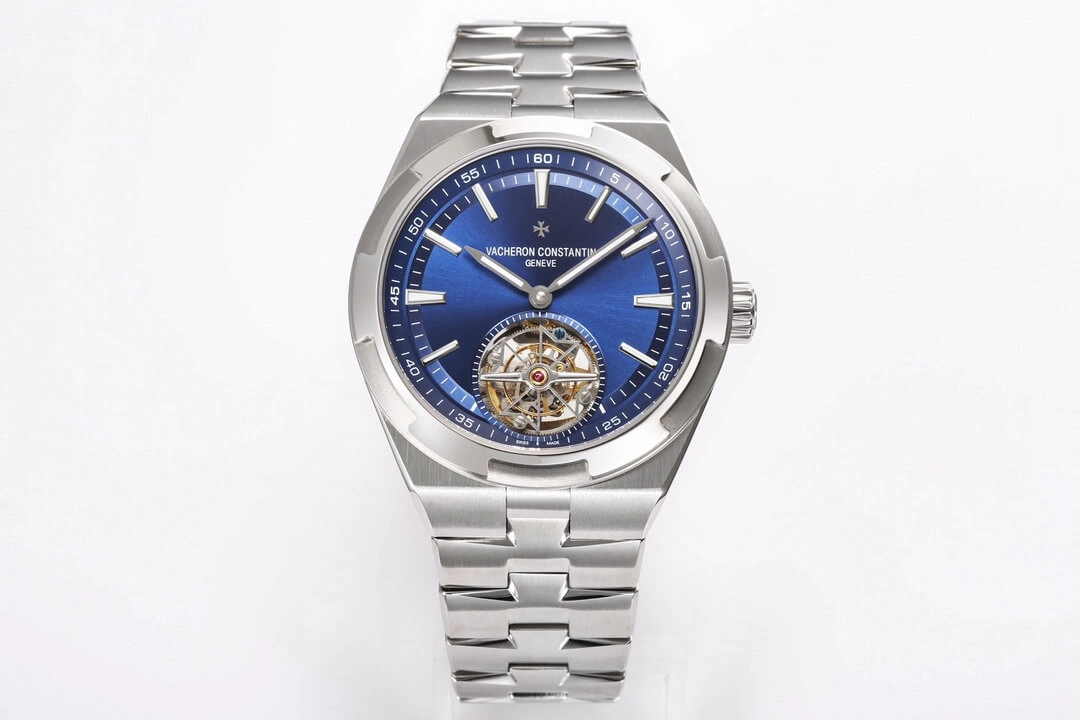 Vacheron Constantin Overseas Tourbillon 6000V 110A-B544 BBR Factory 1:1 Best Edition Replica Watch Silver Strap