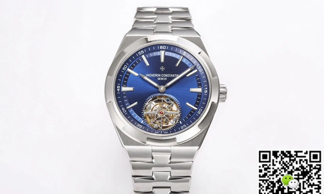 Vacheron Constantin Overseas Tourbillon 6000V 110A-B544 BBR Factory 1:1 Best Edition Replica Watch Silver Strap